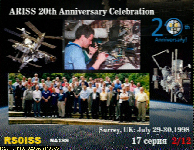SSTV Image from ISS